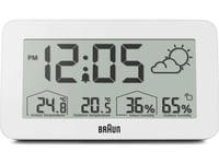 Braun Watch Værstasjon, Utetemperaturdisplay, Innvendig Temperaturdisplay, Hygrometer (Luftfuktighet Me (67605)