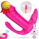 LCC® Woman G Spot Trosor med Trådlös Mini Vibrator Bärbar Dual Motor Butterfly Vibrator Vibrerande Trosor Sex-Typ Röd