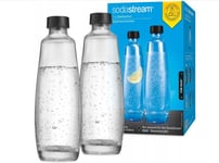 Sodastream 1L Verre Carafe 2 bottiglie di vetro da 1L