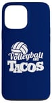 Coque pour iPhone 13 Pro Max Volleyball et Tacos Spike et Salsa Beach Volleyball Vibes