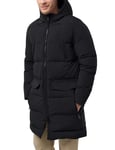 Jack Wolfskin Parka en duvet pour homme avec lumière du Nord, Noir, XXXL