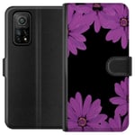 Xiaomi Mi 10T Pro 5G Sort Lommebokdeksel Blomster