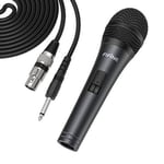 FIFINE Wired Microphone with Cord 14.8ft,Handheld Dynamic Mic Karaoke Microphon