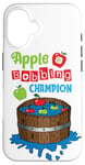 Coque pour iPhone 16 Apple Bobbing Champion Jeu amusant pour Halloween