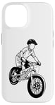 Coque pour iPhone 14 Vélo de montagne Garçon Amoureux du vélo de montagne