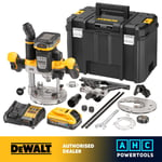 Dewalt DCW620H2-GB 18V XR 1/2" Plunge Router 2x 5.0Ah Powerstack Kit