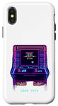 Coque pour iPhone X/XS Manette de jeu d'arcade rétro classique