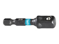 Makita Impact Black - Uttagsadapter - 3/8" - Square - Sex-Stiftigt - 1/4" - Hexagonalt - Längd: 50 Mm