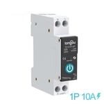 Merkmak - Disjoncteur de commutateur intelligent tuya zigbee avec mesure 1P 10A Rail din pour maison intelligente commutateur de telecommande sans fil