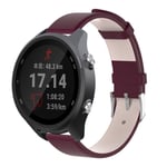 Garmin Forerunner 245 aito nahkakellon ranneke - Viininpunainen Punainen