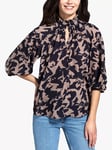 HotSquash Camouflage Print Blouse, Cream