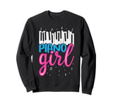 Music Lover Keyboard Pianist Funny Piano Girl Musician Gifts Sweatshirt