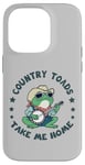 Coque pour iPhone 14 Pro Cool Cowboy Toad jouant de la musique, Country "Toads", Take Me Home