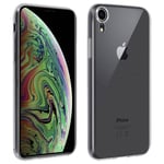 Coque Arrière + Film Verre Trempé écran Apple iPhone XR - Contour noir