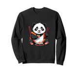 Happy Japanese Anime Sushi Panda Bear Sushi Lover Sweatshirt