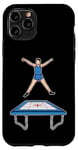 Coque pour iPhone 11 Pro Trampoline Enfant Athlète Trampoline