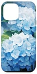 iPhone 13 Pro Max White Blue Hydrangea Flowers Cute Case