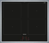 Siemens EM645CQB6E iQ500 Plaque à induction, 60 cm, avec cadre, à induction, avec cadre, powerBoost, powerInduction, cuisson plus rapide, plus propre et plus sûre