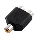 Répartiteur câble RCA Phono Y Adaptateur audio 1 femelle ver 2 prises femelles