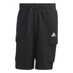 adidas Homme Essentials French Terry Cargo Shorts, Black, 4XL