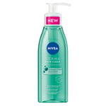 Gel nettoyant visage peaux à imperfections nivea derma skin clear 150 ml