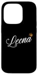 Coque pour iPhone 14 Pro Leona Custom Name - Leona for Women Kids Toddlers