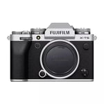 FUJI XT5 Sticker Skin 3M Vinyl round Film Camera Body Premium Protective Sticker Coat Protector Accessoires pour X-T5 X T5 - Type Silver Black Leather