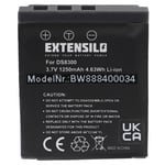 EXTENSILO Batterie compatible avec Premier DS8330 appareil photo (1250mAh, 3,7V, Li-ion)