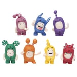 7 st Oddbods tecknade figurer mjukisdjur dockor söta Pogo nya 4 cm Bubbles Jeff leksak