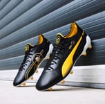 PUMA KING ULTIMATE PELE FG AG PUMA BLACK PELE YELLOW UK 6.5