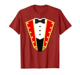 Circus Ringmaster Costume Showman Party Red Shirt