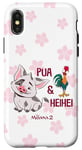 iPhone X/XS Disney Moana 2 Pua & Hei Hei Best Duo Cute Floral Logo Case