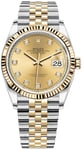 Rolex 126233-0017 Datejust 36 Kullattu/18K keltakultaa Ø36 mm