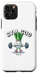 Coque pour iPhone 11 Pro Gym God Drôle Poireau Fitness Entraînement Femmes Hommes Entraînement