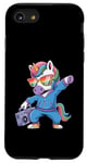 Coque pour iPhone SE (2020) / 7 / 8 Licorne dans les années 80 avec enregistreur cassette