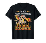 I'm Not Procrastinating I'm Doing Side Quest Dragon RPG Game T-Shirt