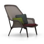 Vitra - Slow Chair  Ottoman, Brun, Choklad - Nojatuolit - Ronan & Erwan Bouroullec - Ruskea - Metalli