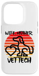 Coque pour iPhone 14 Pro Wife Mother Vet Tch, vétérinaire, famille, chien, chat, animal de compagnie