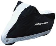 PRO-TECT Housse de Protection pour Moto L Black/Silver