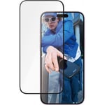 PanzerGlass Ultra-wide Fit Ceramic skyddsglas, iPhone 16 Plus / 15 Plus, svart