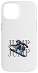 Coque pour iPhone 14 Snowboard freestyle freeride sports d'hiver en poudreuse