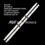 KIT 2 BARRES DE BARRES 5 TV LED SONY E8844194V-0 SAMSUNG-2015SONY-TPZ32-FCOM-A05