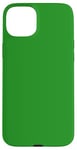 Coque pour iPhone 15 Plus Couleur vert forêt simple