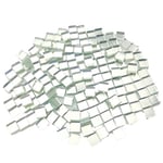 Armena Lot de 210 Pierres de mosaïque à Miroir Argenté 1 x 1 cm Épaisseur 4 mm 160 g Env. 210 pièces