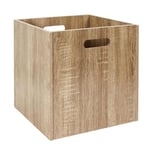 Cube de Rangement "Bois" 30x30cm Naturel