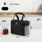 Large Thermal Insulated Lunch Bag Cool Bag Picnic Adult Kids Food Storage Box UK