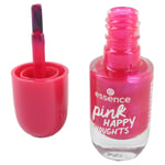 ESSENCE GEL NAIL POLISH Long Lasting Chip Resistant Pink Happy Thoughts Shade UK