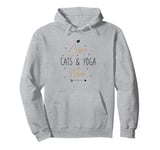 Coffee Cats and Yoga Mats Pullover Hoodie