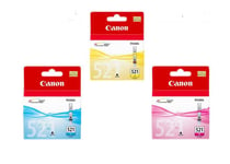 Genuine Canon CLI-521 Multi Pack Cyan,Magenta,Yellow Ink Pixma MP630 MP640 MP980