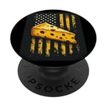 American Flag Cheese PopSockets Adhesive PopGrip